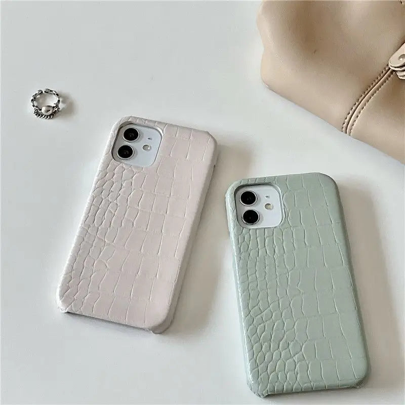 Croc Grain Phone Case - Iphone 13 Pro Max / 13 Pro / 13 / 12