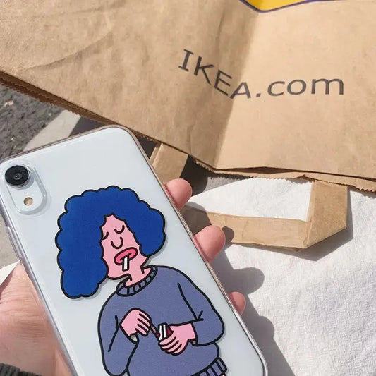 Curly Hair Male iPhone Case BP005 - iphone case
