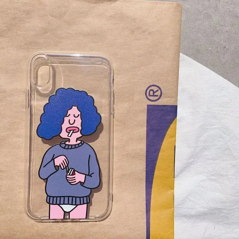 Curly Hair Male iPhone Case BP005 - iphone case