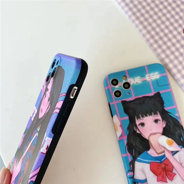 Cute Anime Girl Printing iPhone Case BP168 - iphone case