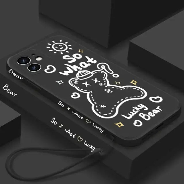 Cute Bear Phone Case for Samsung BC096 - Samsung Phone Case