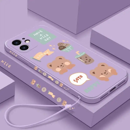 Cute Bear Phone Case for Samsung BC096 - Samsung Phone Case