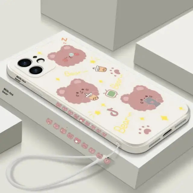 Cute Bear Phone Case for Samsung BC096 - A22 5G / 1 - 