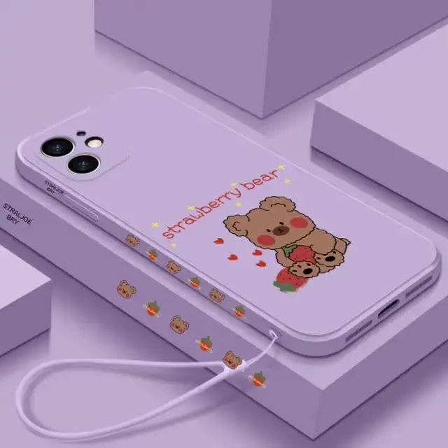 Cute Bear Phone Case for Samsung BC096 - S20 Plus / 2 - 