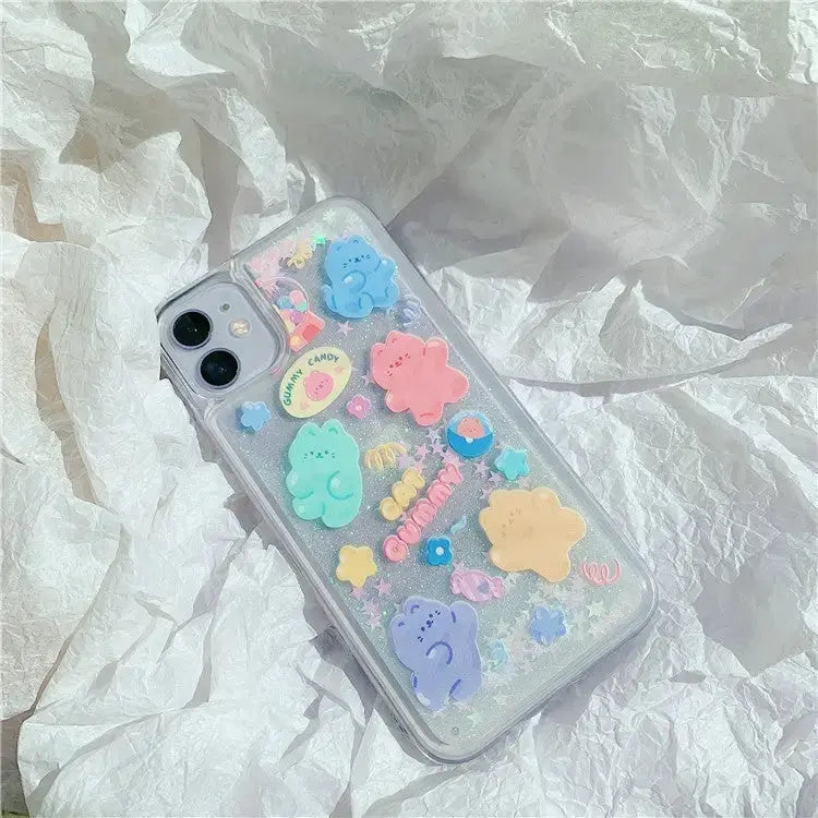 Cute Cartoons Printing Quicksand iPhone Case BP058 - iphone 