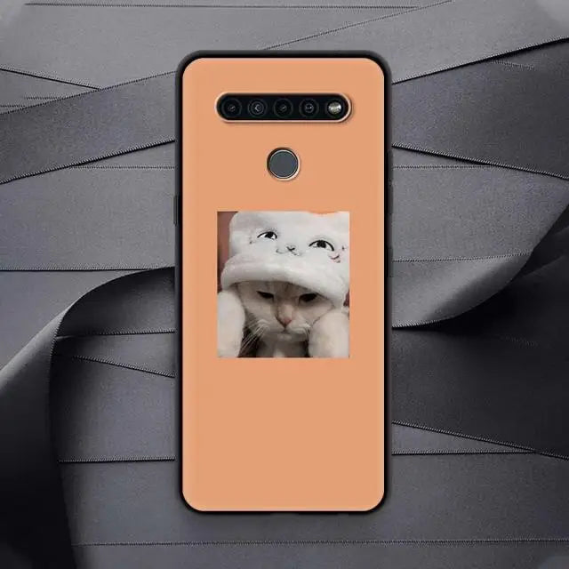 Cute Cat LG Phone Case BC140 - for LG Q60 / B08