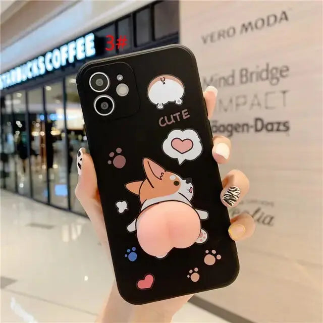 Cute Corgi Dog hone Case For Samsung Galaxy BC091 - A03S / 