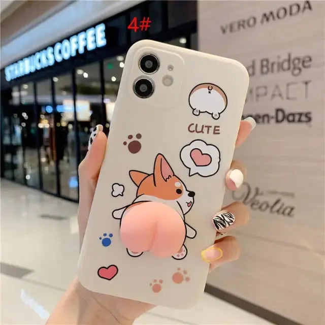 Cute Corgi Dog hone Case For Samsung Galaxy BC091 - A03S / 