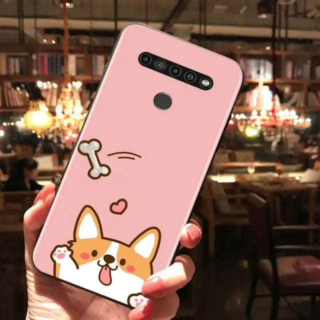 Cute Paw Print LG Phone Case W099 - for LG G8 ThinQ / Style 
