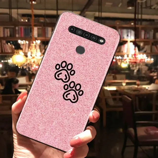 Cute Paw Print LG Phone Case W099 - for LG G8S ThinQ / Style