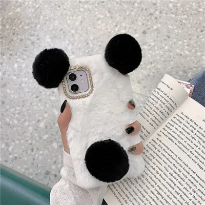 Cute Plush Furry Phone Case For Samsung Galaxy W004 – Wonderland Case