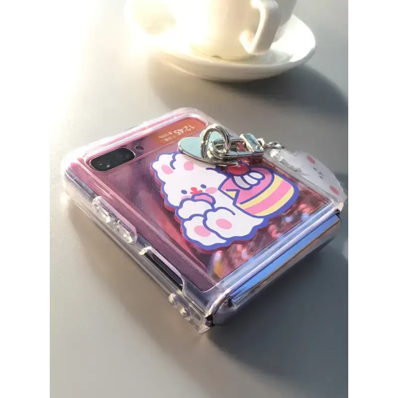 Cute Rabbit Phone case For Samsung Galaxy Z Flip BC053 - 