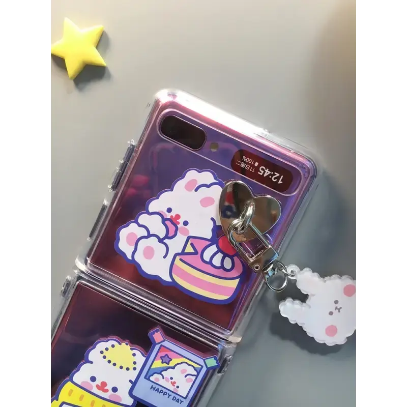 Cute Rabbit Phone case For Samsung Galaxy Z Flip BC053 - 