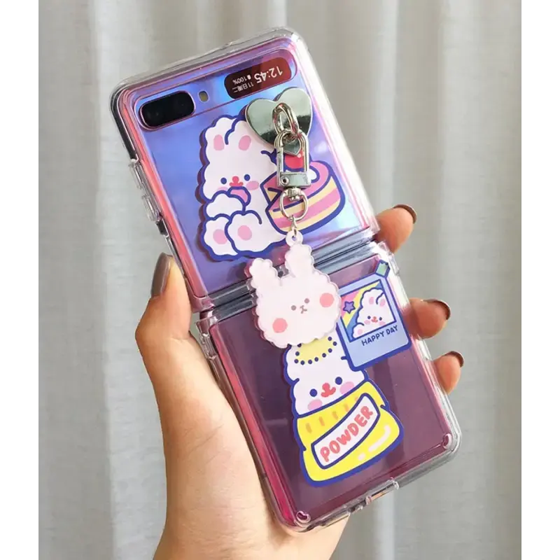 Cute Rabbit Phone case For Samsung Galaxy Z Flip BC053 - 