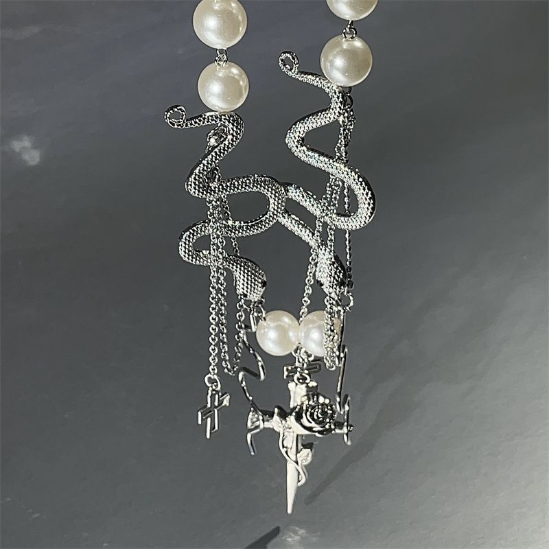 Cool Snake Shaped Necklace MK Kawaii Store