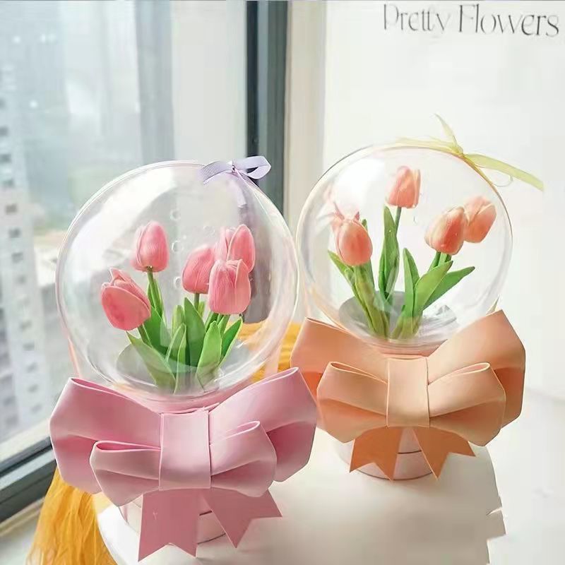 DIY Tulip Bubble LED Flower Bouquet MK18585 Wonderland Case