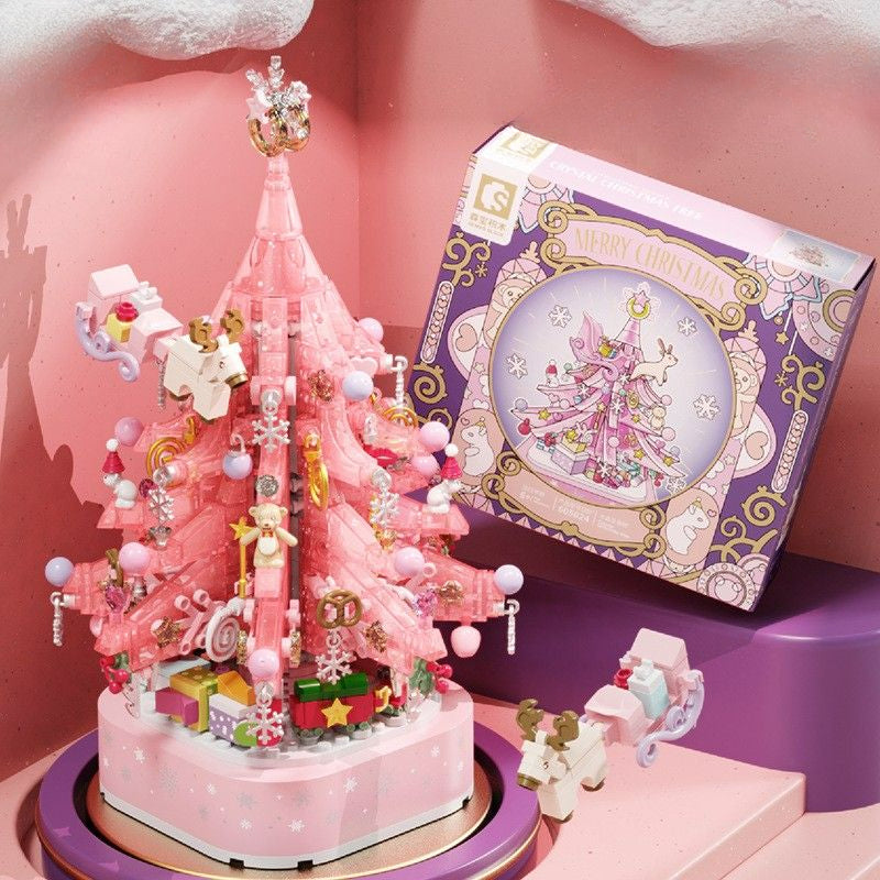 DIY Crystal Christmas Tree Music Assembly MK Kawaii Store