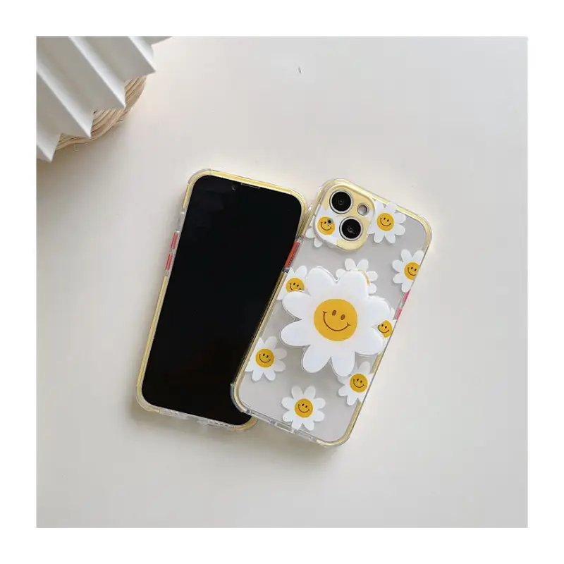 Daisy Flower Clear Phone Case - Iphone 7 / 7 Plus / 8 / 8 