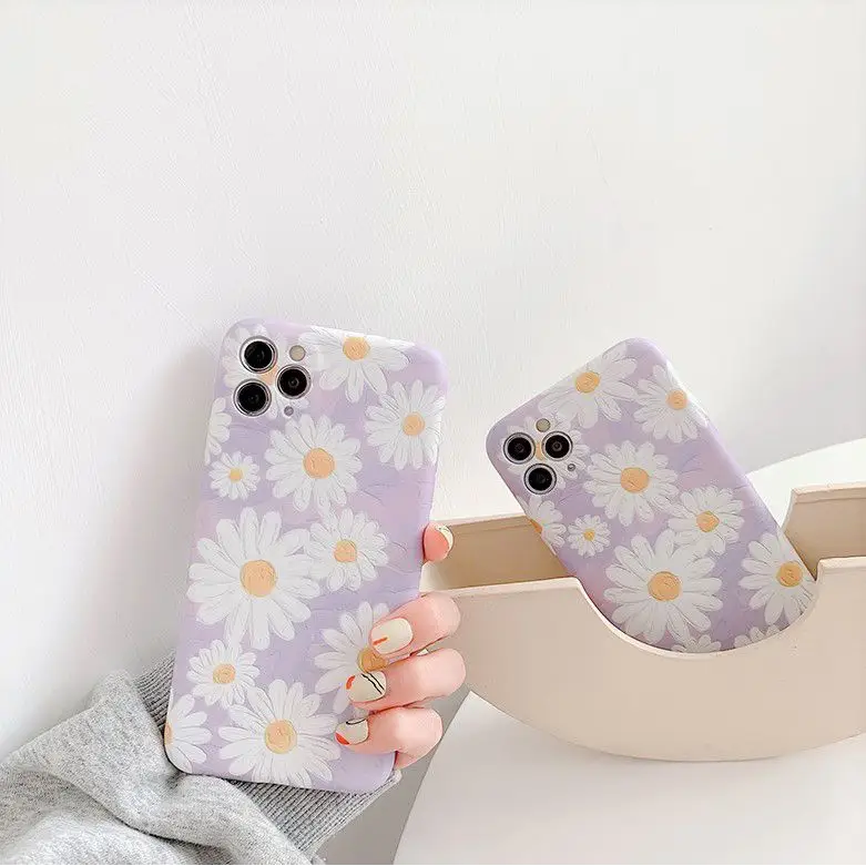 Daisy Print Phone Case - iPhone 11 Pro Max / 11 Pro / 11 / 