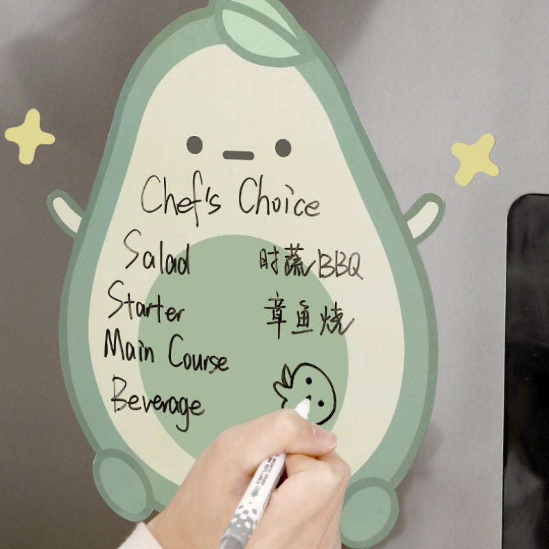 Cute Magnetic Fridge Avocado Notes Board ON665 Cospicky