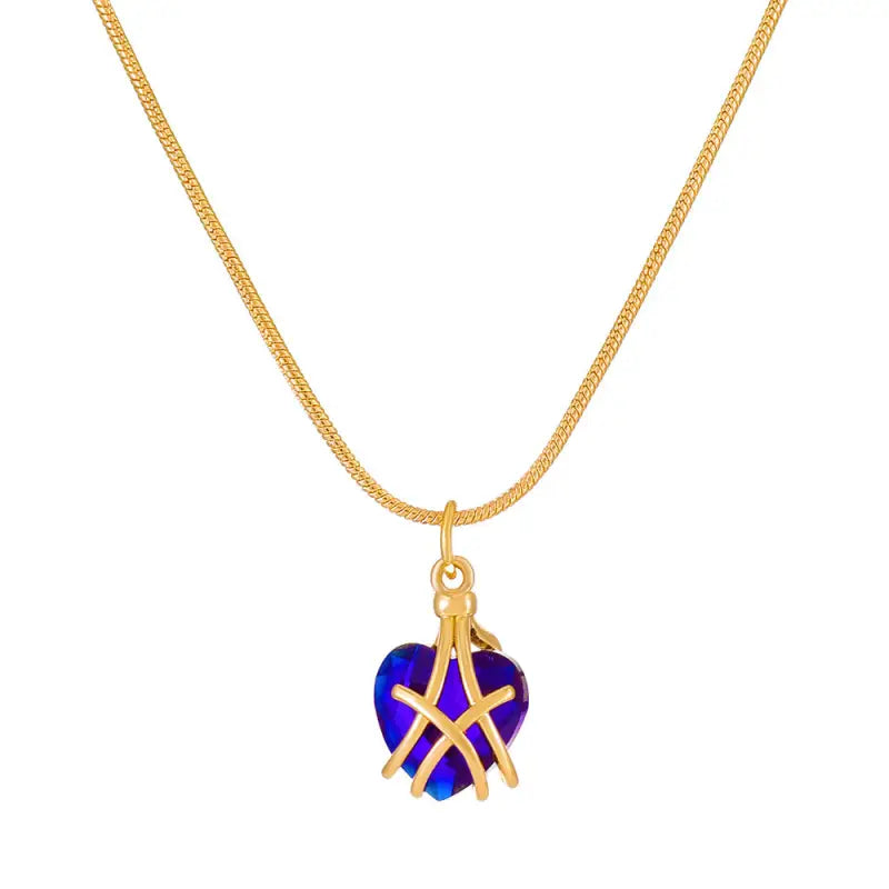 Diamond Castle Heart Necklace LIN47
