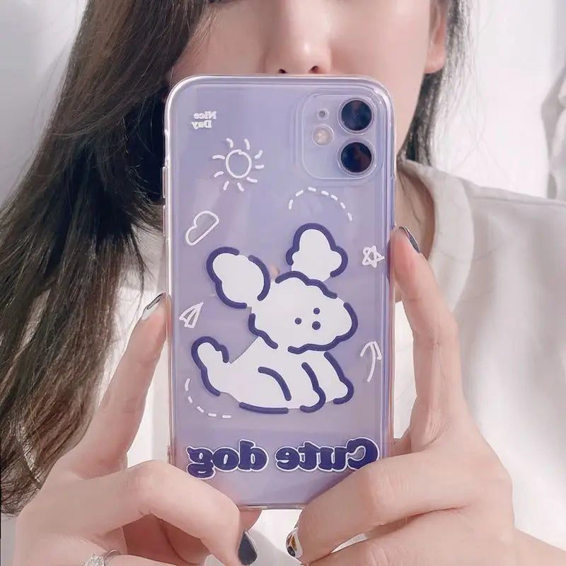 Dog Print Phone Case - iPhone 11 Pro Max / 11 Pro / 11 / SE / XS Max / XS / XR / X / SE 2 / 8 / 8 Plus / 7 / 7 Plus-6