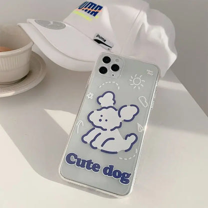 Dog Print Phone Case - iPhone 11 Pro Max / 11 Pro / 11 / SE / XS Max / XS / XR / X / SE 2 / 8 / 8 Plus / 7 / 7 Plus-1