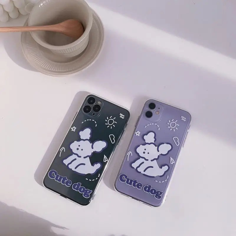 Dog Print Phone Case - iPhone 11 Pro Max / 11 Pro / 11 / SE / XS Max / XS / XR / X / SE 2 / 8 / 8 Plus / 7 / 7 Plus-4