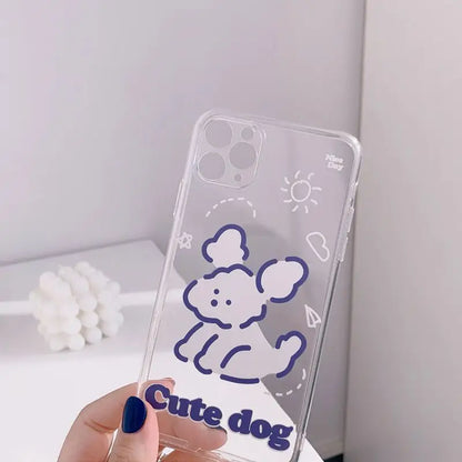 Dog Print Phone Case - iPhone 11 Pro Max / 11 Pro / 11 / SE / XS Max / XS / XR / X / SE 2 / 8 / 8 Plus / 7 / 7 Plus-3