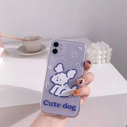 Dog Print Phone Case - iPhone 11 Pro Max / 11 Pro / 11 / SE / XS Max / XS / XR / X / SE 2 / 8 / 8 Plus / 7 / 7 Plus-8