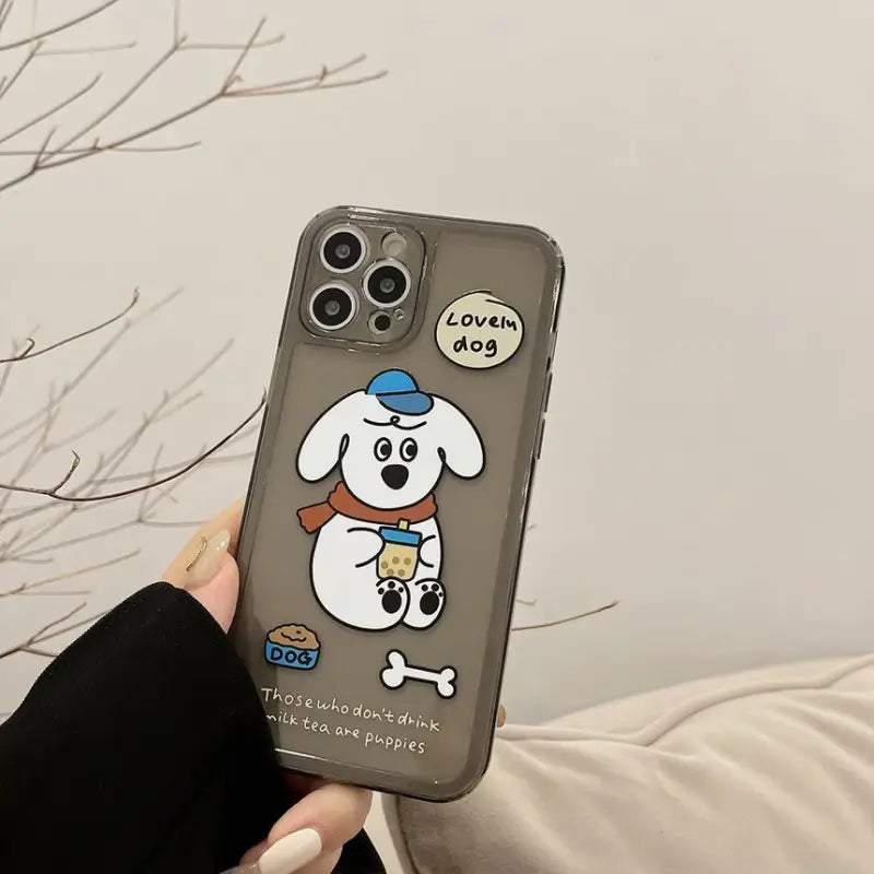 Dog Transparent Phone Case - iPhone 13 Pro Max / 13 Pro / 13 / 13 mini / 12 Pro Max / 12 Pro / 12 / 12 mini / 11 Pro Max / 11 Pro / 11 / SE / XS Max / XS / XR / X / SE 2 / 8 / 8 Plus / 7 / 7 Plus-20