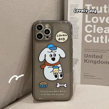 Dog Transparent Phone Case - iPhone 13 Pro Max / 13 Pro / 13 / 13 mini / 12 Pro Max / 12 Pro / 12 / 12 mini / 11 Pro Max / 11 Pro / 11 / SE / XS Max / XS / XR / X / SE 2 / 8 / 8 Plus / 7 / 7 Plus-2