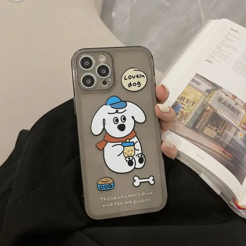 Dog Transparent Phone Case - iPhone 13 Pro Max / 13 Pro / 13 / 13 mini / 12 Pro Max / 12 Pro / 12 / 12 mini / 11 Pro Max / 11 Pro / 11 / SE / XS Max / XS / XR / X / SE 2 / 8 / 8 Plus / 7 / 7 Plus-18