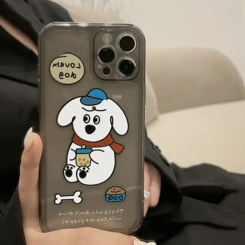 Dog Transparent Phone Case - iPhone 13 Pro Max / 13 Pro / 13 / 13 mini / 12 Pro Max / 12 Pro / 12 / 12 mini / 11 Pro Max / 11 Pro / 11 / SE / XS Max / XS / XR / X / SE 2 / 8 / 8 Plus / 7 / 7 Plus-17