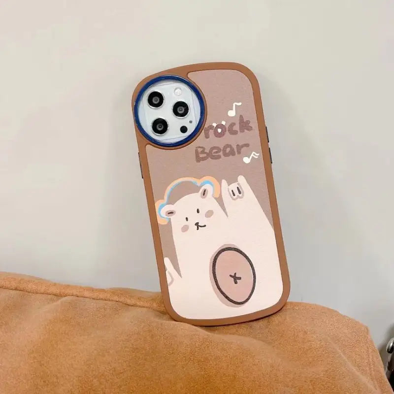 Duck / Bear Print Phone Case - iPhone 13 Pro Max / 13 Pro / 13 / 12 Pro Max / 12 Pro / 12 / 11 Pro Max / 11 Pro / 11 / XS Max / XR / XS / X-8