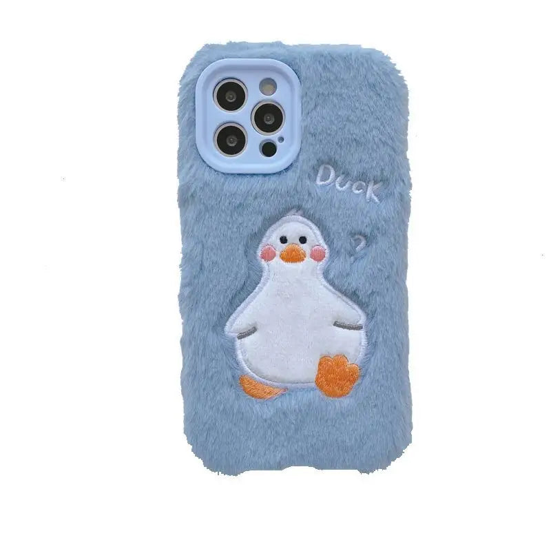 Duck Chenille Phone Case - iPhone 7 Plus / 8 Plus / X / XR / XS / XS Max / 11 / 11 Pro / 11 Pro Max / 12 / 12 Pro / 12 Pro Max / 13 / 13 Pro / 13 Pro Max-4