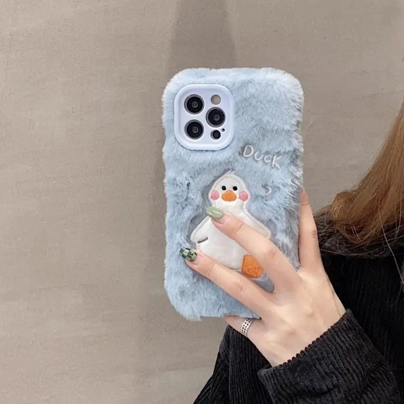 Duck Chenille Phone Case - iPhone 7 Plus / 8 Plus / X / XR / XS / XS Max / 11 / 11 Pro / 11 Pro Max / 12 / 12 Pro / 12 Pro Max / 13 / 13 Pro / 13 Pro Max-24