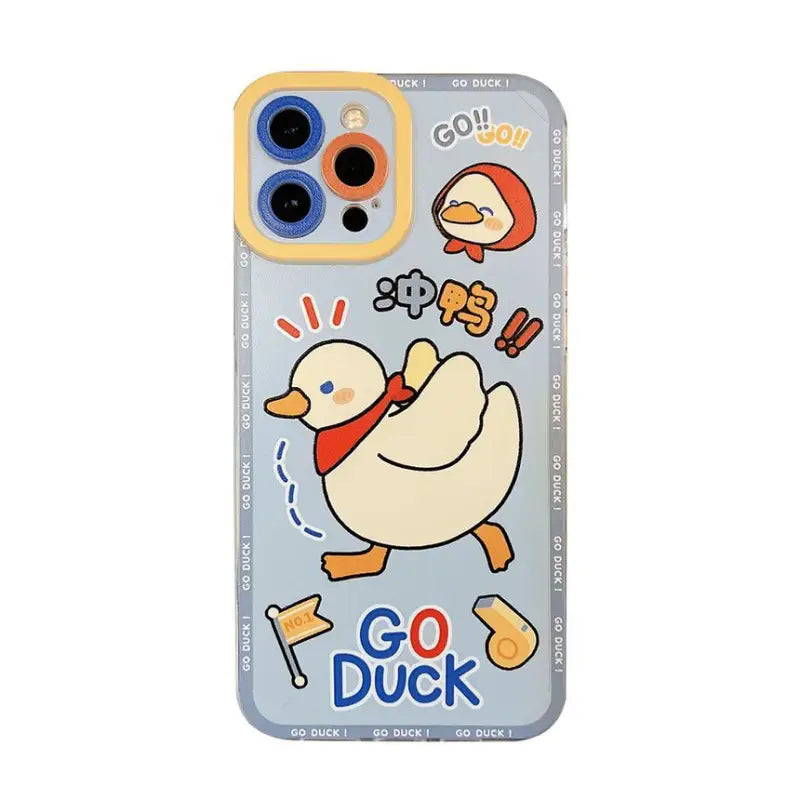 Duck Phone Case - iPhone 7 / 8 / SE 2020 / 7 Plus / 8 Plus / X / XS / XR / XS Max / 11 / 11 Pro / 11 Pro Max / 12 / 12 Pro / 12 Pro Max / 13 / 13 Pro / 13 mini / 13 Pro Max-3
