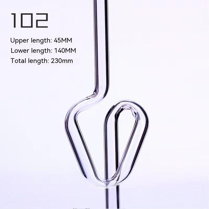 Love Shaped Glass Straw W382 Wonderland Case