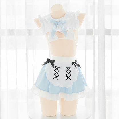 Alice in Wonderland Inspired Sexy Maid Blue Dress ON837 KawaiiMoriStore