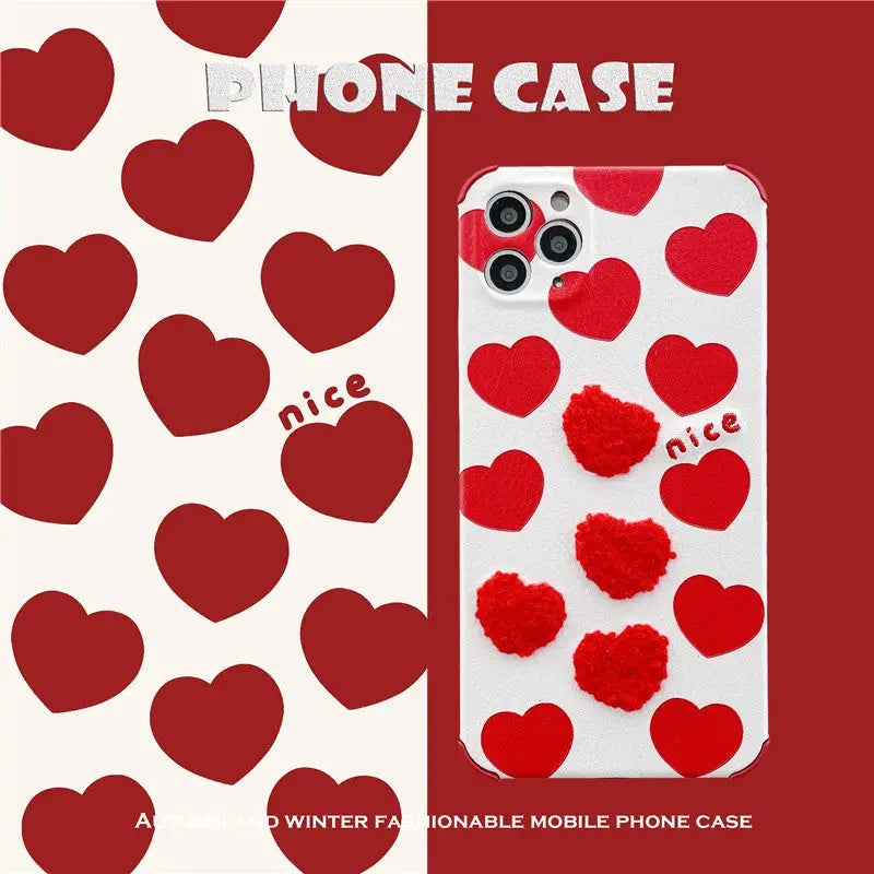 Embroidery Nice Hearts iPhone Case BP178 - iphone case