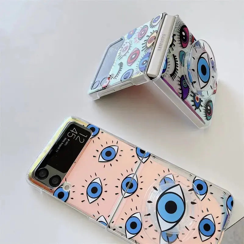 Eyes Cartoon Phone Case for Samsung Galaxy Z Flip 3 - 