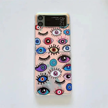Eyes Cartoon Phone Case for Samsung Galaxy Z Flip 3 - 