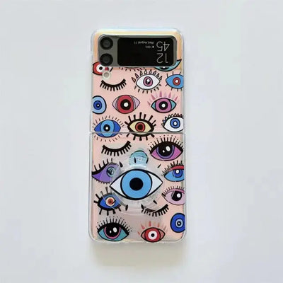 Eyes Cartoon Phone Case for Samsung Galaxy Z Flip 3 - 
