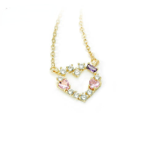 Shinning Heart Diamond Necklace W442 Wonderland Case
