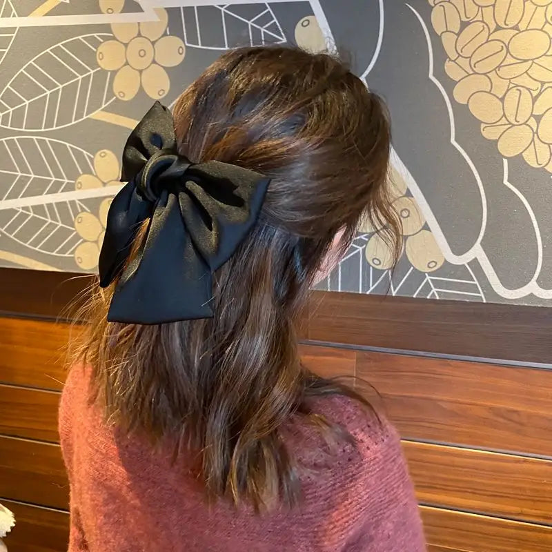 Fabric Bow Hair Clip HA83 - Hair Fashion Accessories