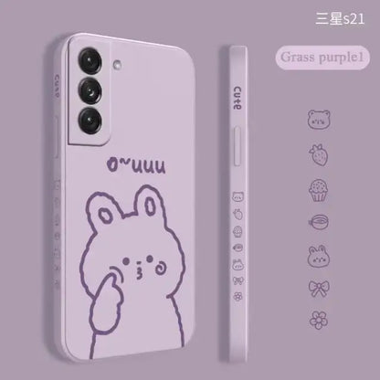 Face Flower Bear Phone Case For Samsung Galaxy Case W271 - 