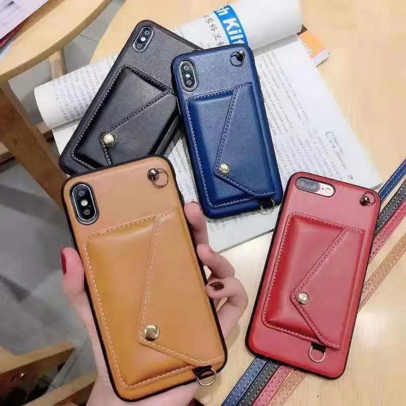 Faux Leather Phone Case - Iphone 7 / 7 Plus / 8 / 8 Plus / X / Xs / Xs Max / Xr / 11 / 11 Pro / 11 Pro Max / 12 / 12 Pro / 12 Pro Max-88