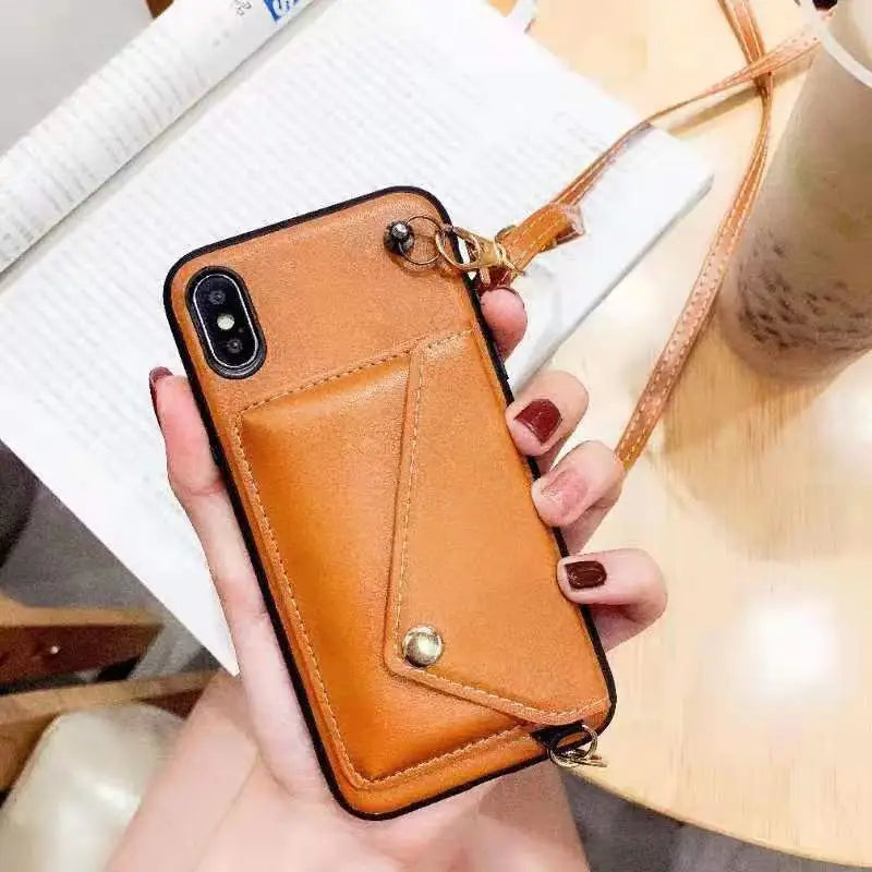 Faux Leather Phone Case - Iphone 7 / 7 Plus / 8 / 8 Plus / X / Xs / Xs Max / Xr / 11 / 11 Pro / 11 Pro Max / 12 / 12 Pro / 12 Pro Max-7