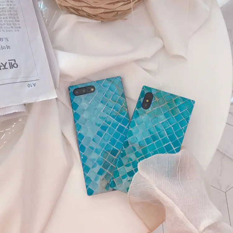 Fish Scale Print Mobile Case - iPhone XS Max / XS / XR / X / 8 / 8 Plus / 7 / 7 Plus / 6s / 6s Plus-6